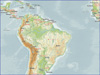 WMS Position - Maps background examples | South America – General overview map